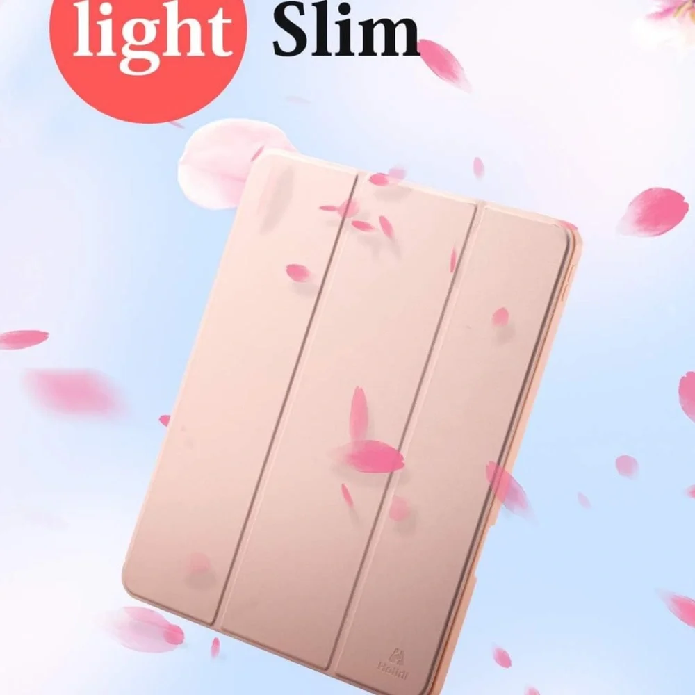 New!Case for iPad Pro 12.9 3rd/4th Gen) with Apple pencil, charging holder- Pink